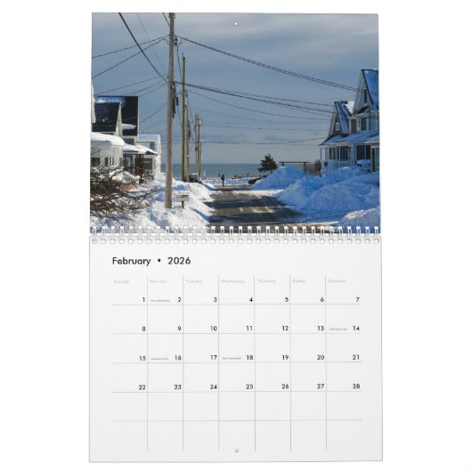 2026 Higgins Beach Maine Photography Calendar Kalender (Feb 2026)