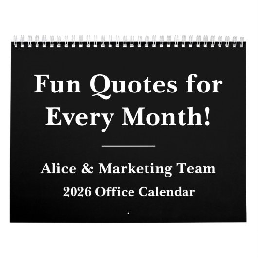 2026 Hilarious Office Wall Calendar Kalender (Hoes)