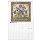 2026 Hoefnagel-geïnspireerde botanische Kalender (Feb 2026)