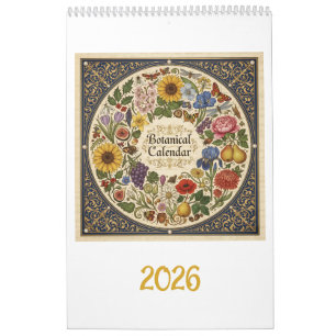 2026 Hoefnagel-geïnspireerde botanische Kalender