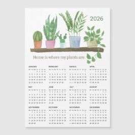 2026 Home is waar mijn Planten magneetkalender zij