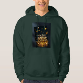 2026 Hoodie - Festieve Diep Bosgroen Pullover
