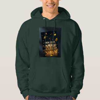2026 Hoodie - Festieve Diep Bosgroen Pullover