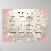 2026 Horizontale Wandkalender Poster (Voorkant)