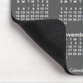 2026 Houtskool Large Print Kalender van Janz Muismat (Hoek)