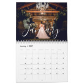 2026 Huwelijksfoto Chic Script Kalender (Jan 2027)