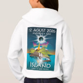 2026 Iceland eclipse - hoodie for kids (Achterkant)