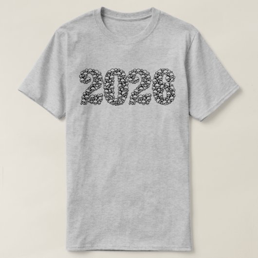 2026 in Skulls T-Shirt (Design voorkant)