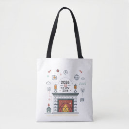 2026 Is Het Nieuwe 2016 Digitale Cultuur Vector Tote Bag