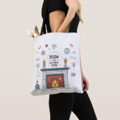 2026 Is Het Nieuwe 2016 Digitale Cultuur Vector Tote Bag (Dichtbij)