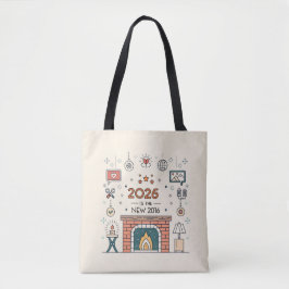2026 Is Het Nieuwe 2016 Gezellige Cultuur Vector Tote Bag