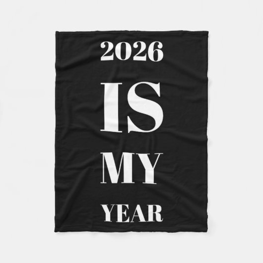 2026 Is My Year New Year Resolution Motivation Aff Fleece Deken (Voorkant)