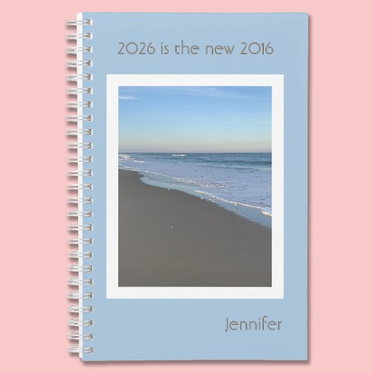 2026 is the new 2016 Beach Hardcover Journal Notitieboek