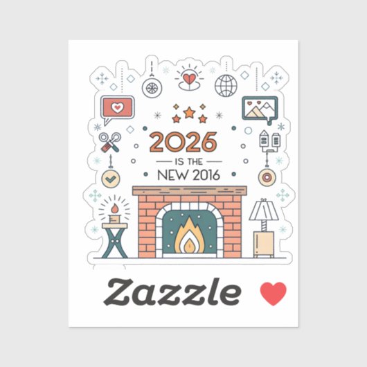 2026 Is The New 2016 Cozy Culture Vector Sticker (Vel)