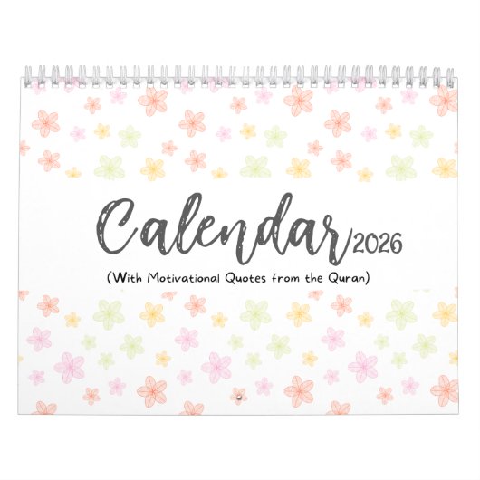 2026 Islamic Calendar with Quran Quotes (medium) Kalender (Hoes)