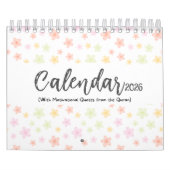2026 Islamic Calendar with Quran Quotes (small) Kalender (Hoes)
