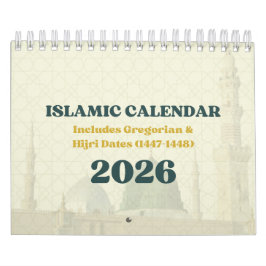 2026 Islamic Hijri Calendar | Gregorian + Hijri Kalender