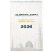 2026 Islamic Hijri Calendar | Gregorian + Hijri Kalender (Hoes)