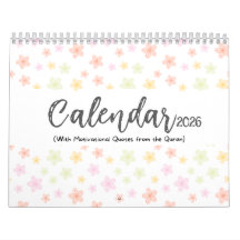 2026 Islamitische kalender met Koran citaten