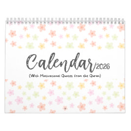 2026 Islamitische kalender met Koran citaten (midd