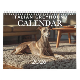 2026 Italian Greyhound Wall Calendar  Kalender