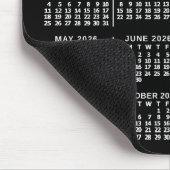 2026 Jaar Maandkalender Zwart Aangepast 3 Foto's Muismat (Hoek)
