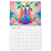 2026 jaar met vruchten Kalender (Feb 2026)