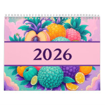 2026 jaar met vruchten Kalender