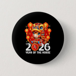2026 Jaar Paard Chinees Nieuwe Design Ronde Button 5,7 Cm