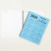 2026 Jaar van Aangepaste Naam Persoonlijke Planner (Display)