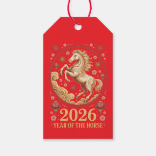 2026 Jaar van het Paard Cadeaubijsluiter Cadeaulabel