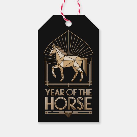2026 Jaar van het Paard Cadeaubijsluiter Cadeaulabel (Voorkant)