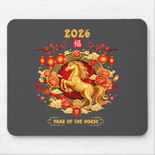 2026 Jaar Van Het Paard Chinese Zodiac Kunst Muismat