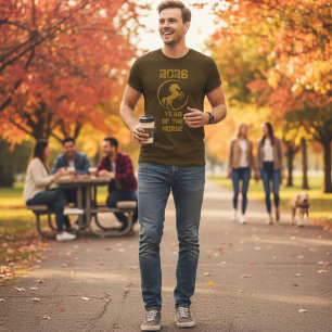 2026 Jaar van het Paard Chinese Zodiak T-shirt