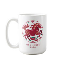 2026 Jaar van het Vuurpaard Chinese Zodiak Geluk