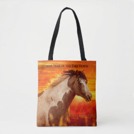 2026 Jaar van het Vuurpaard - Reiziger Tote Bag