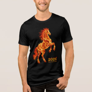 2026 Jaar van het Vuurpaard Tri-Blend Shirt