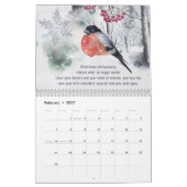 2026 Jaar van Verandering Bloem Motiverend  Kalender (Feb 2027)