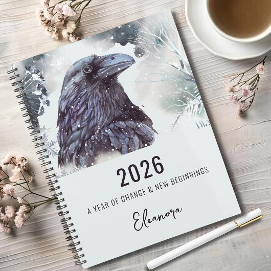 2026 Jaar van Verandering Raaf Symboliek Planner