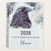 2026 Jaar van Verandering Raaf Symboliek Planner (Voorkant)