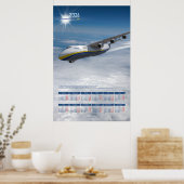 2026 Jaarlijkse wandkalenderposter Poster (Keuken)