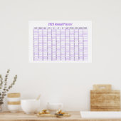 2026 Jaaroverzicht Wandkalender Kalender Poster (Keuken)