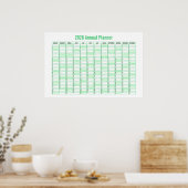2026 Jaaroverzicht Wandplanner Kalender Poster (Keuken)