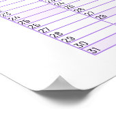 2026 Jaaroverzicht Wandplanner Kalender Poster (Hoek)