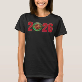 2026 Jade Chinees Nieuwjaar van het Paard T-shirt