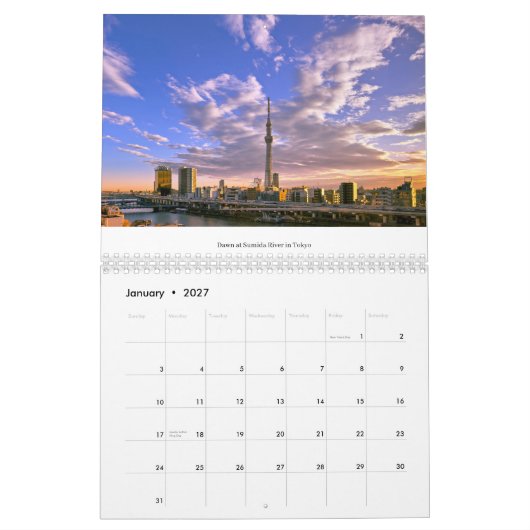 2026 Japan Calendar Kalender (Jan 2027)
