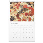 2026 Japanse Chiyogami Patronen Kalender (Jan 2026)