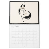 2026 Japanse Inktborstel Dier 12 maand Kalender (Mar 2027)