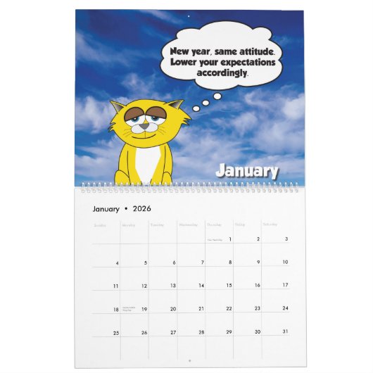 2026 Jerry The Cat Calendar Kalender (Jan 2026)