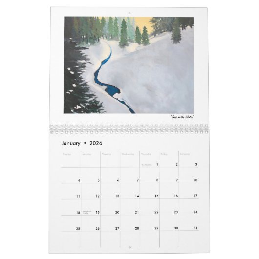 2026 John Suess Fine Art Wall Calendar Kalender (Jan 2026)